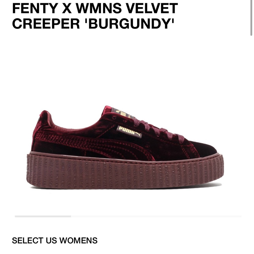 Puma X Rihanna velvet creeper